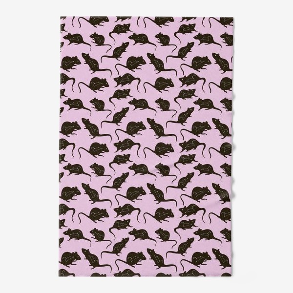 Полотенце «Розовые мыши»