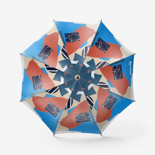 Зонт «коллаж из бумаги»