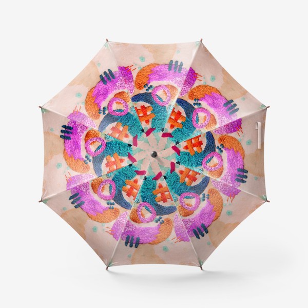 Зонт «абстрактная вышивка»