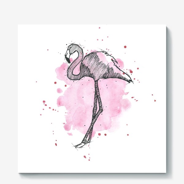 Холст &laquo;Rose flamingo&raquo;