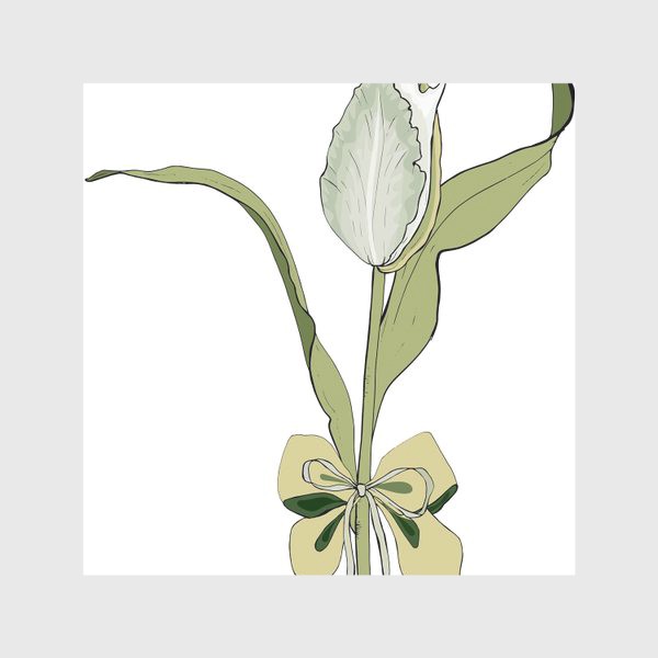 Скатерть «зеленый тюльпан»