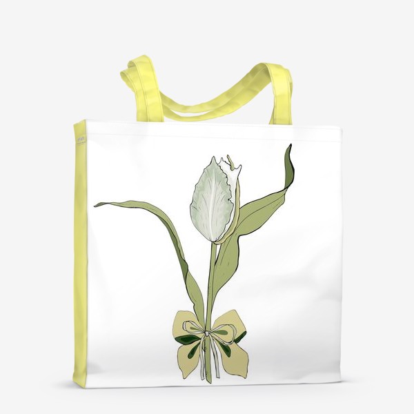 Сумка-шоппер «зеленый тюльпан»