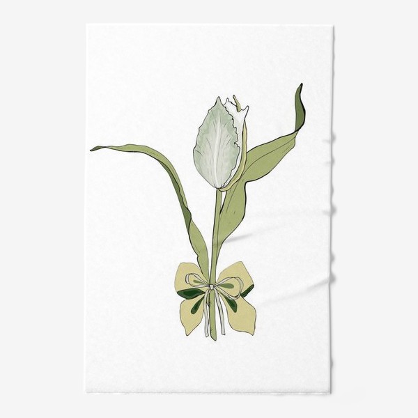 Полотенце «зеленый тюльпан»