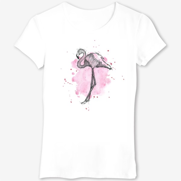 Футболка «Rose flamingo»