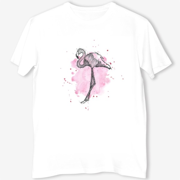 Футболка «Rose flamingo»