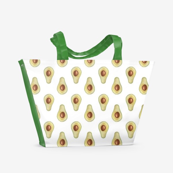 Пляжная сумка «Паттерн авокадо»