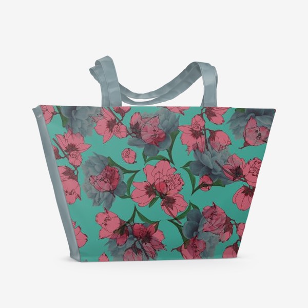 Пляжная сумка &laquo;Фантастические цветы&raquo;