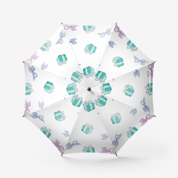 Зонт «Подарок паттерн»