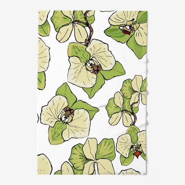 Полотенце «зеленая орхидея»