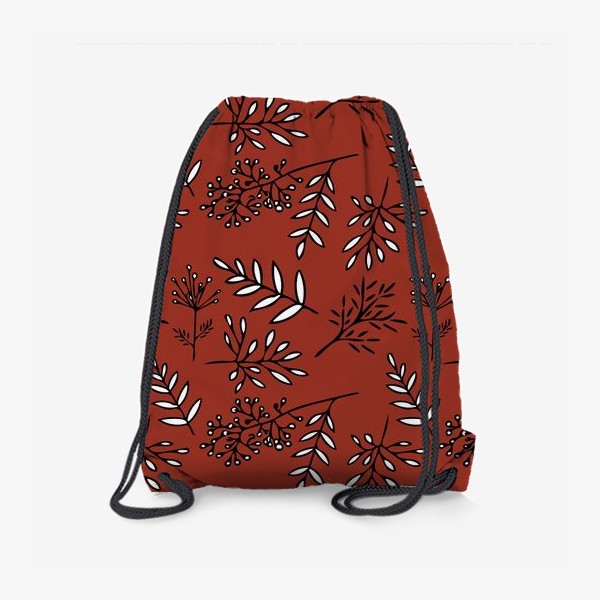 Рюкзак «осенние листья терракотовые»