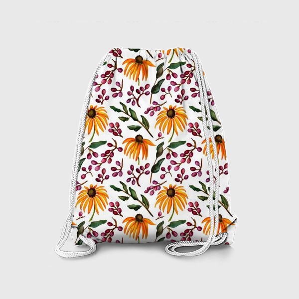 Рюкзак «Паттерн осенние цветы»