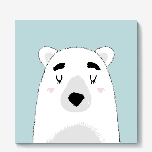 Холст «Белый полярный медведь»