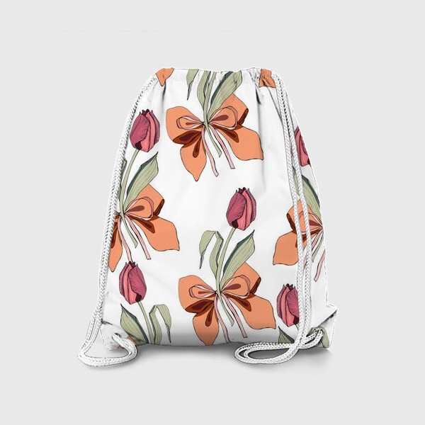 Рюкзак «тюльпаны с бантиками»