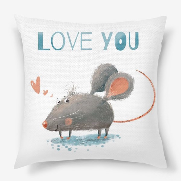Подушка «Влюбленный мышь»