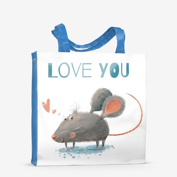 Сумка-шоппер «Влюбленный мышь»