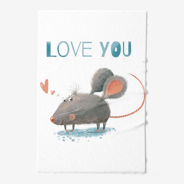 Полотенце «Влюбленный мышь»