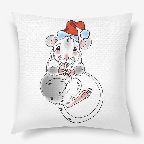 Подушка «Мышонок Санта»