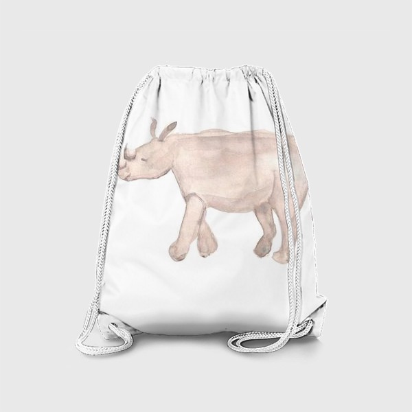 Рюкзак «Акварельный носорог»