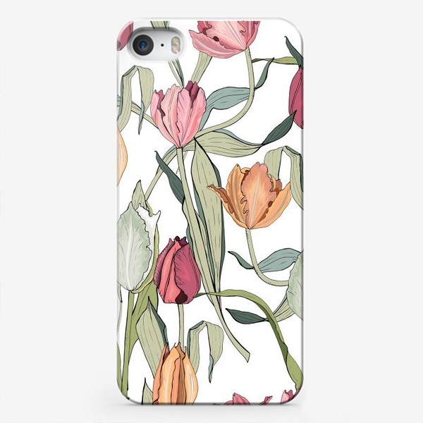 Чехол iPhone «тюльпаны»
