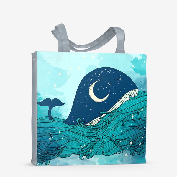 Сумка-шоппер «Китовая сказка 4»