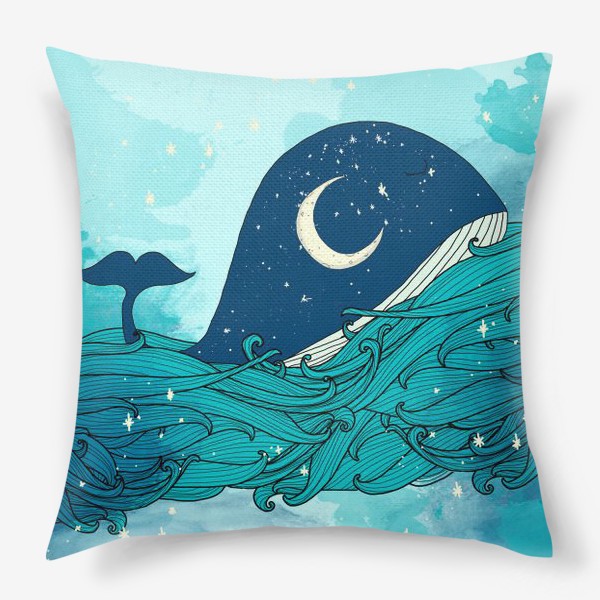 Подушка «Китовая сказка 4»