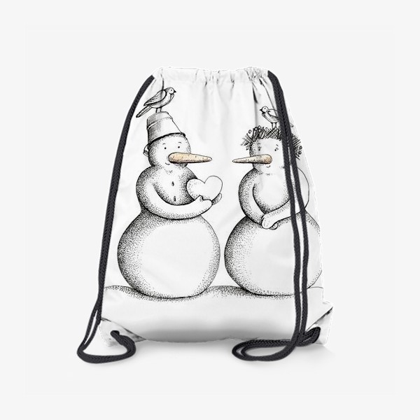 Рюкзак «снеговики»