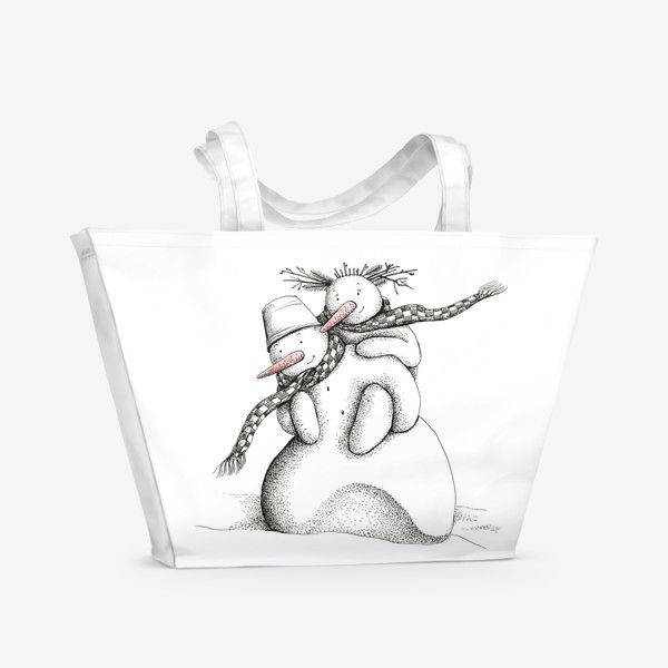 Пляжная сумка «новогоднее»