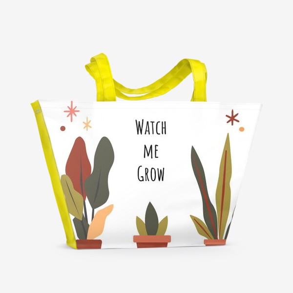 Пляжная сумка «Домашние растения»