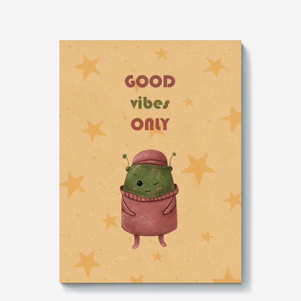 Холст «Good vibes ONLY»