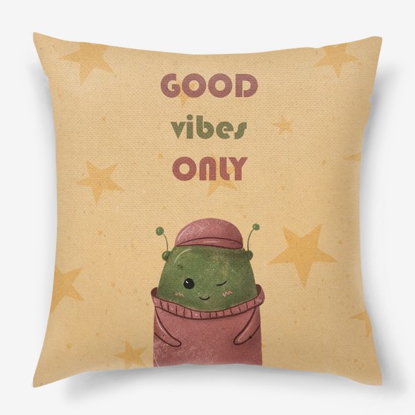 Подушка «Good vibes ONLY»