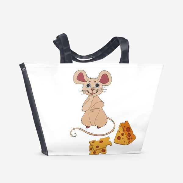 Пляжная сумка «мышь и сыр»