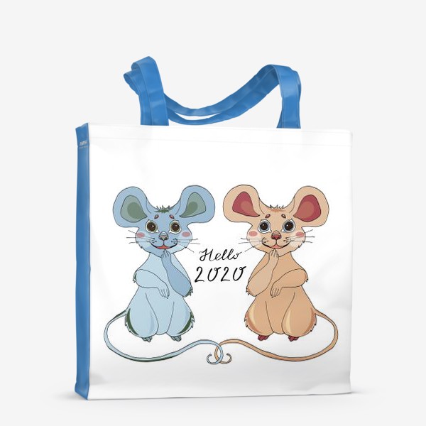 Сумка-шоппер «Мышки ждут новый год»