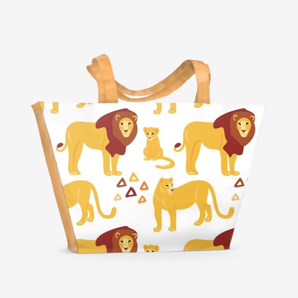Пляжная сумка «Львы»