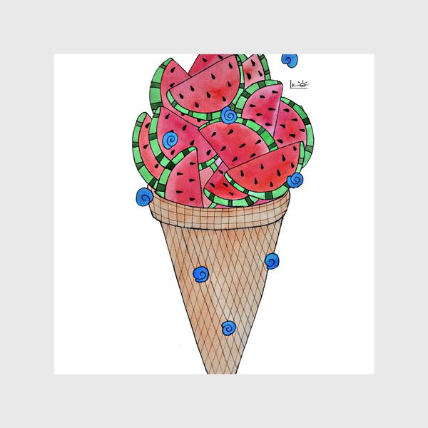 Шторы «Арбузное мороженое»