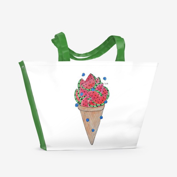 Пляжная сумка «Арбузное мороженое»