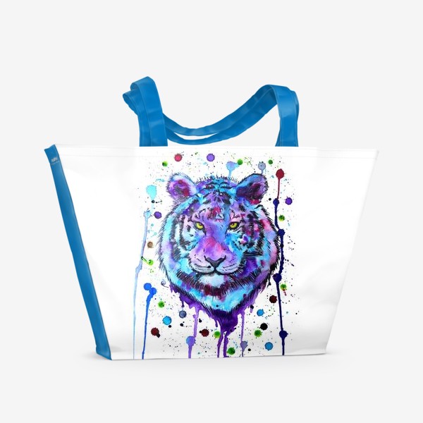 Пляжная сумка «Космический тигр»