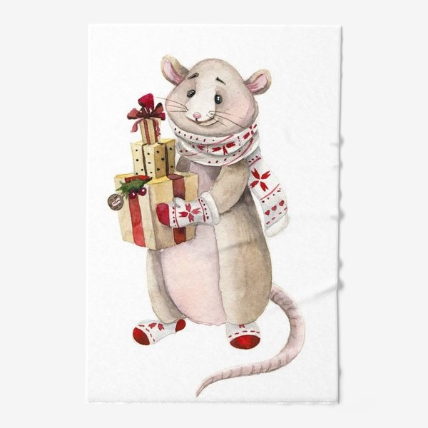 Полотенце «Мышонок Новый год»