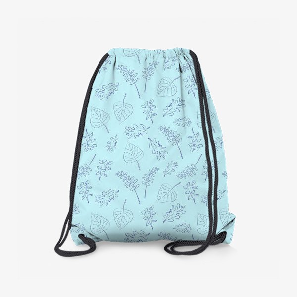 Рюкзак «Листья на голубом фоне»