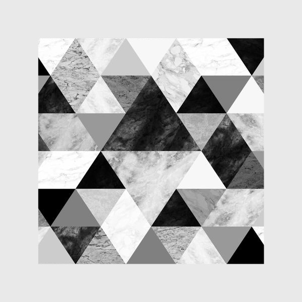Шторы &laquo;Абстрактный паттерн, треугольники и ромбы, текстура мрамора&raquo;