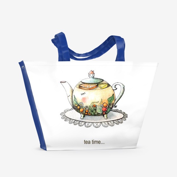 Пляжная сумка «чайничек»