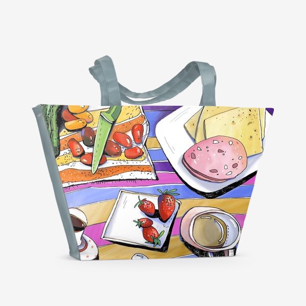 Пляжная сумка «завтрак»
