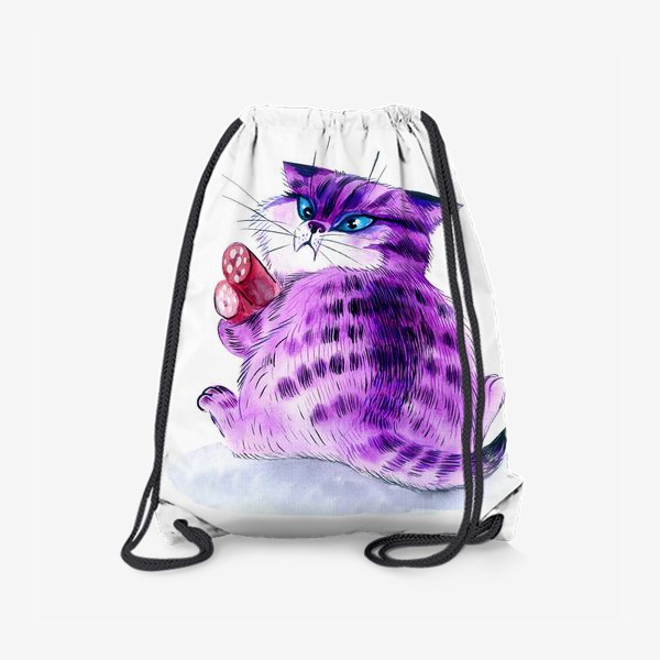 Рюкзак «Толстый фиолетовый кот»