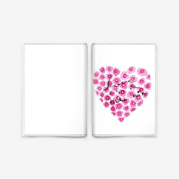 Обложка для паспорта «Сердце»