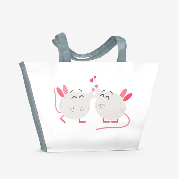 Пляжная сумка «Влюбленные крыски»