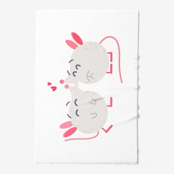 Полотенце «Влюбленные крыски»