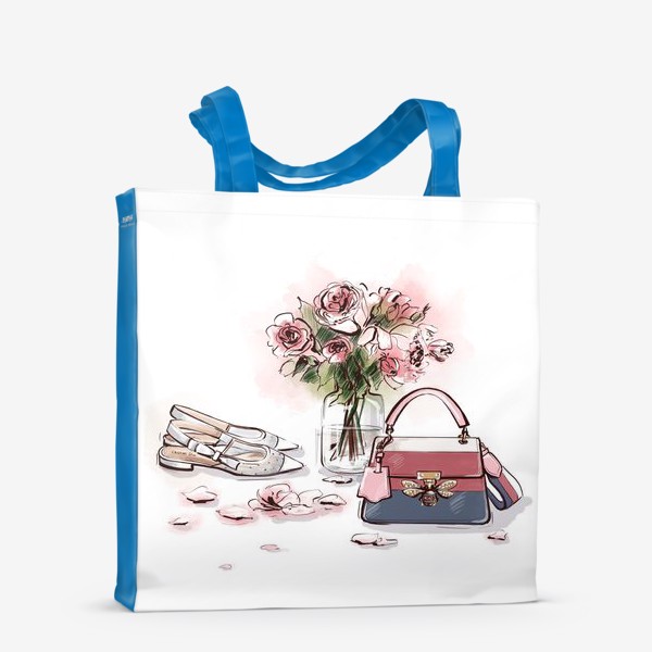 Сумка-шоппер «Сумочка и цветы»
