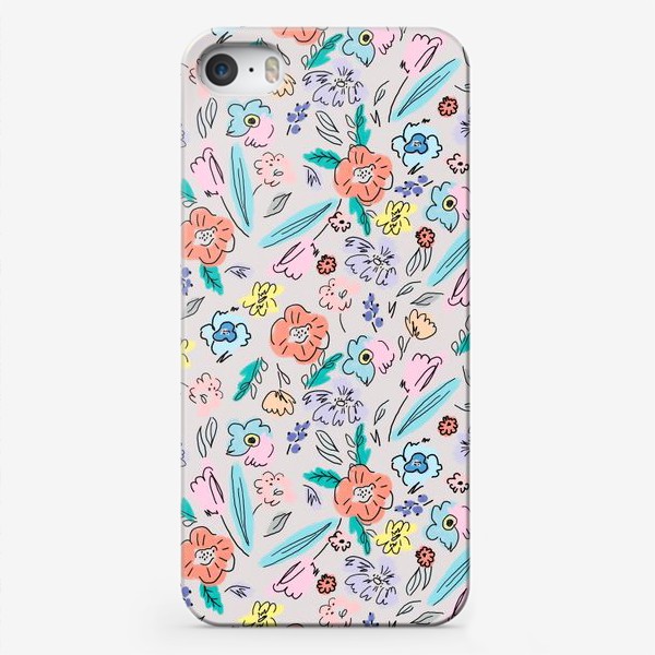 Чехол iPhone «Ситцевые цветы»