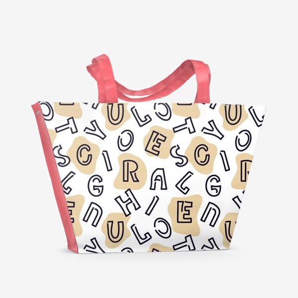 Пляжная сумка «Буквы »