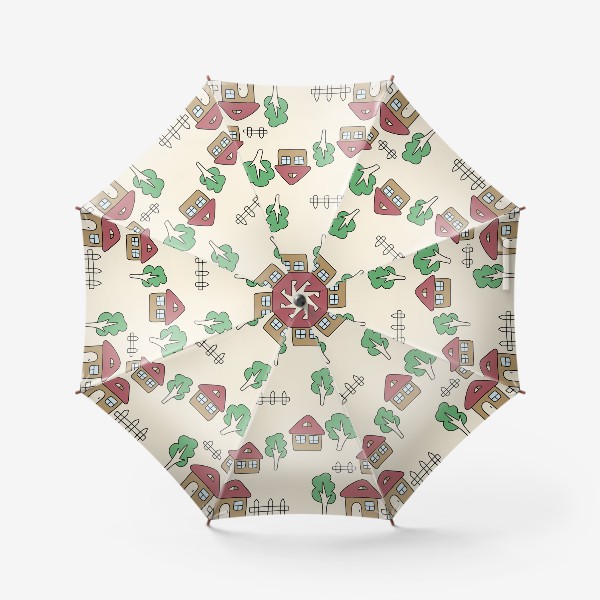 Зонт «Милые домики»