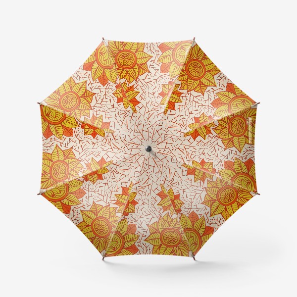 Зонт «Подсолнухи осенние »